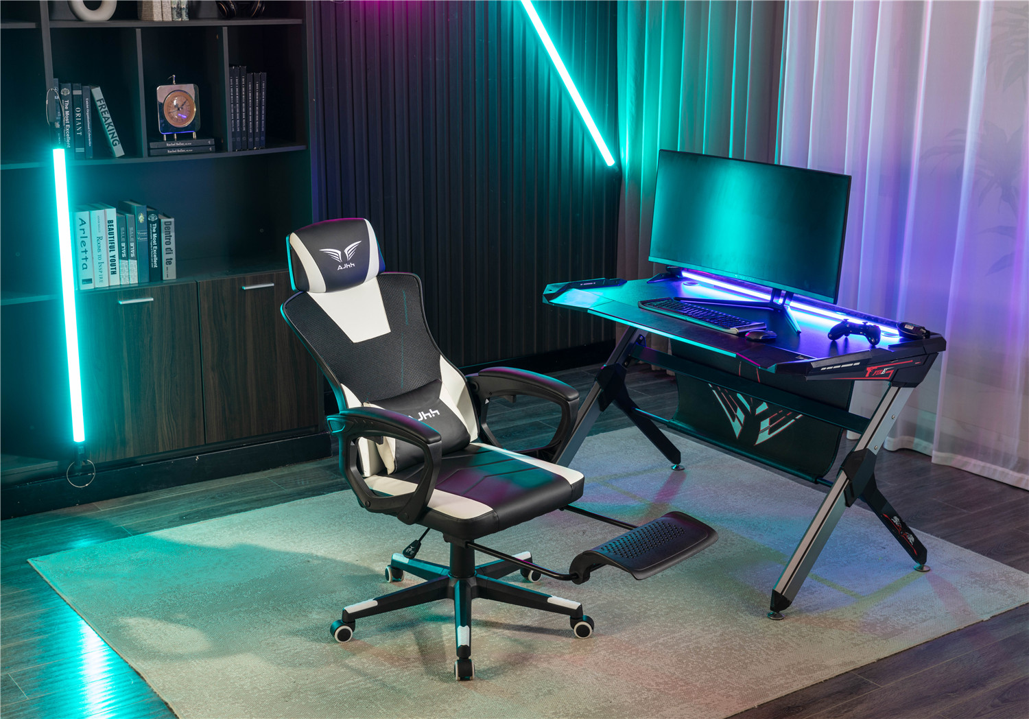 New Cool Mesh Gaming Chair Reclining Office Chair 