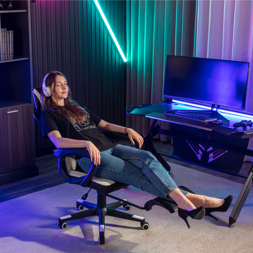 New Cool Mesh Gaming Chair Reclining Office Chair 