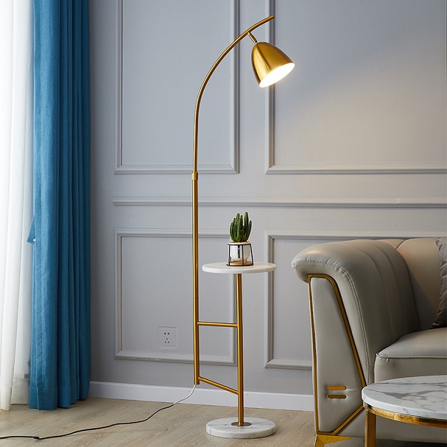Chuse Modern Minimalist Nordic Led Floor Light Marble Flor Lamp With Table Luxury Floor Lamps For Li