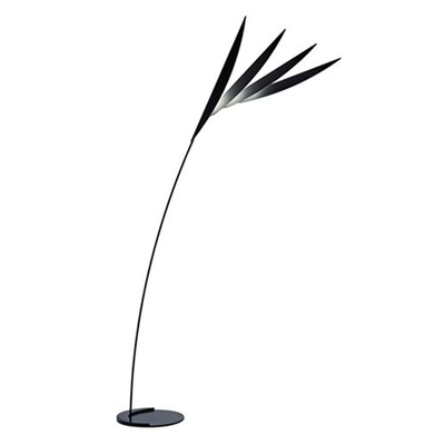 nordic style leaf shape modern simple indoor decoration home hotel villa copper led floor lamp