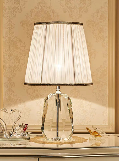 Lumind Lighting crystal lamp copper living room bedroom bedside fashion luxury Table Lamp