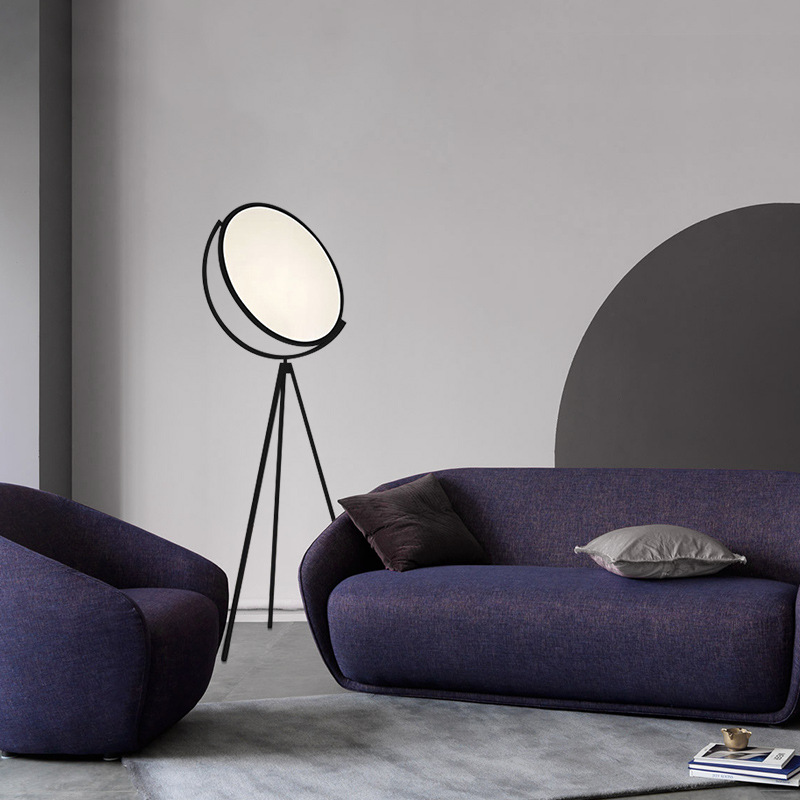 Nordic simple living room sofa lamp post-modern bedroom bedside lighting radar art decoration tripod