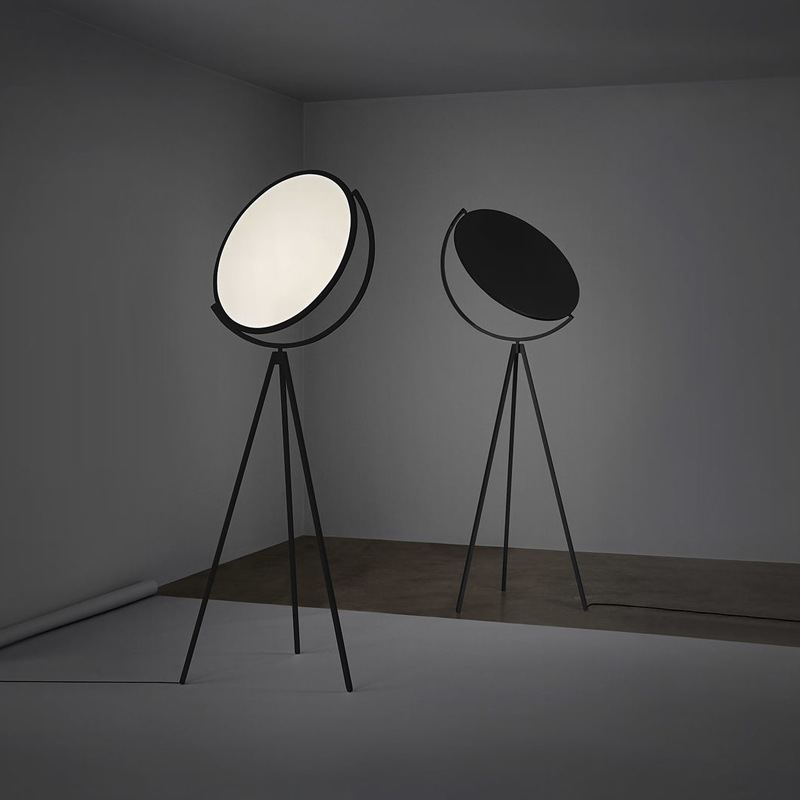 Nordic simple living room sofa lamp post-modern bedroom bedside lighting radar art decoration tripod