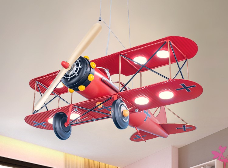 Indoor Aircraft Ceiling Lights Fixture Children Gift Light LED Decor Pendant Lamp for Children Room 