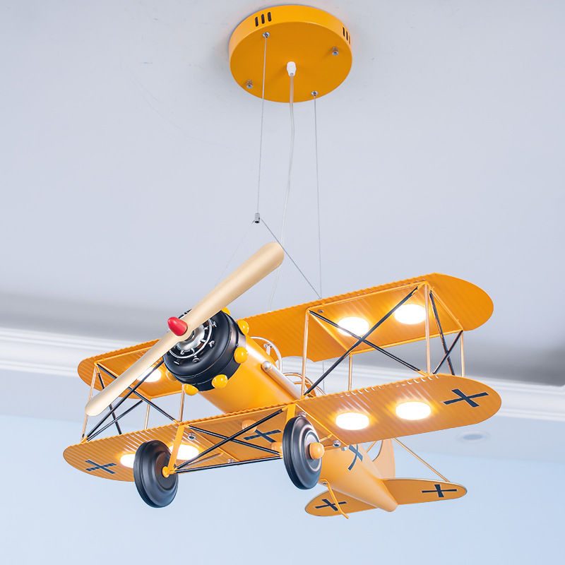 Indoor Aircraft Ceiling Lights Fixture Children Gift Light LED Decor Pendant Lamp for Children Room 