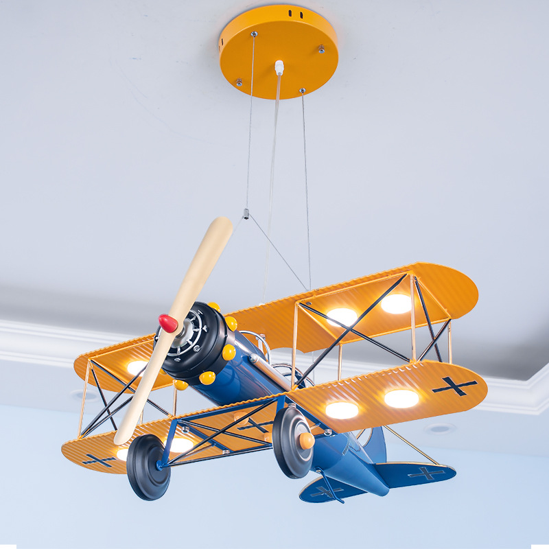 Indoor Aircraft Ceiling Lights Fixture Children Gift Light LED Decor Pendant Lamp for Children Room 