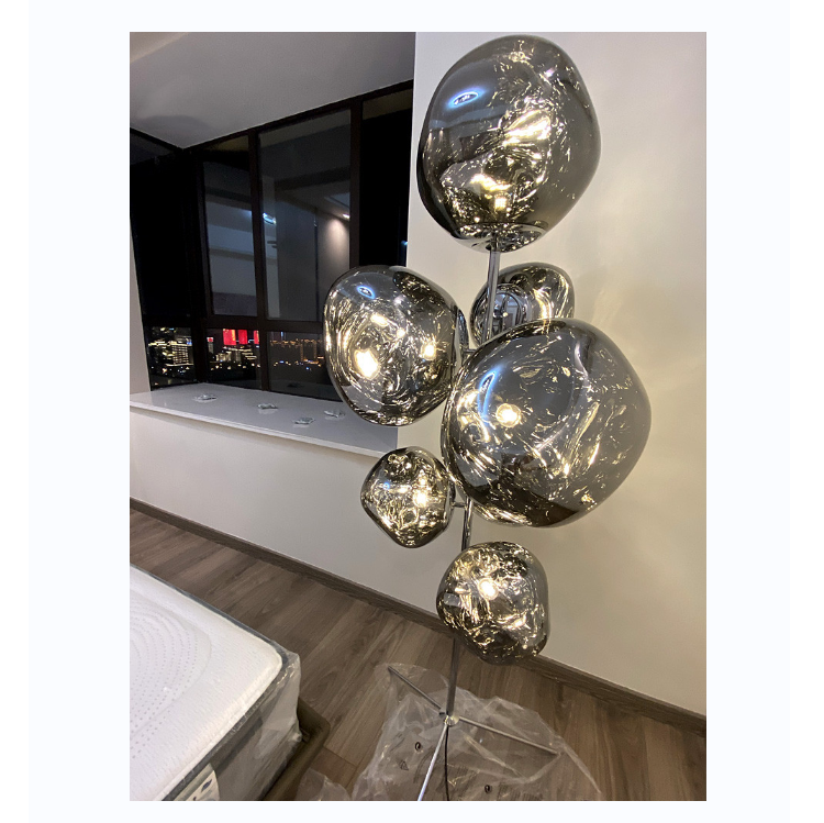 Creative personality post-modern minimalist art decoration nordic lava hanging lights floor lamp