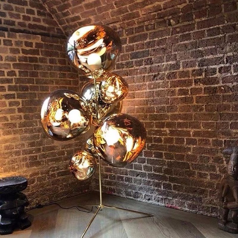 Creative personality post-modern minimalist art decoration nordic lava hanging lights floor lamp
