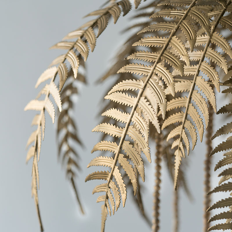 Wholesale Metal Palm Floor Light Decorative Modern Luxury Iron Palm Tree Gold Floor Standing Lamp fo