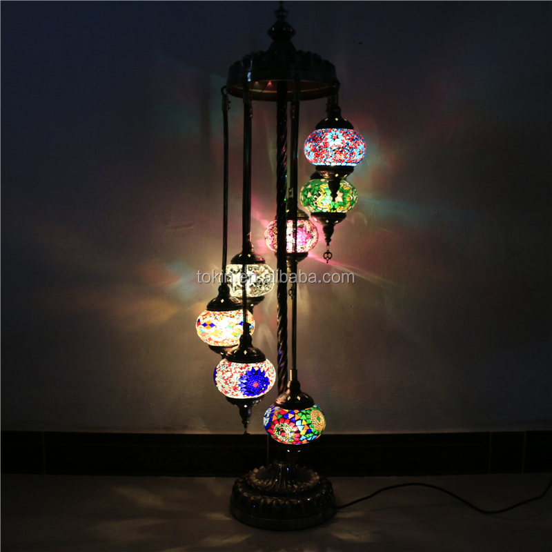 2018 NEW Istanbul Handicraft Mosaic Turkish floor Lamps