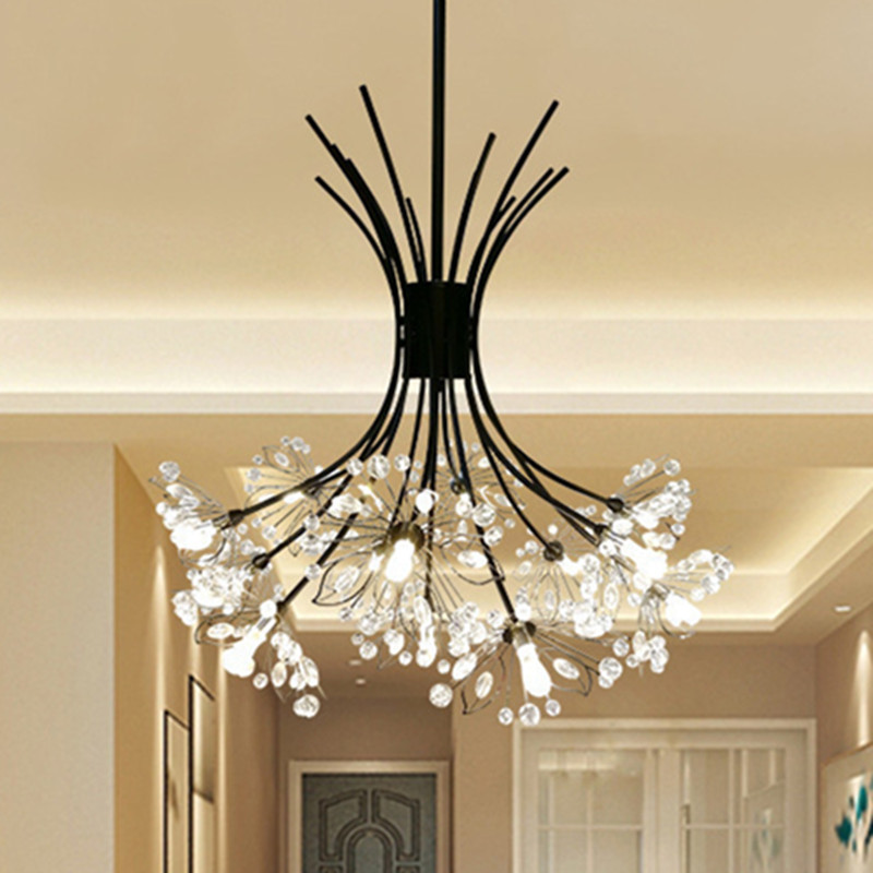 Modern Led Dandelion Flower Chandelier Living Room Home Decoration Bouquet Lamp