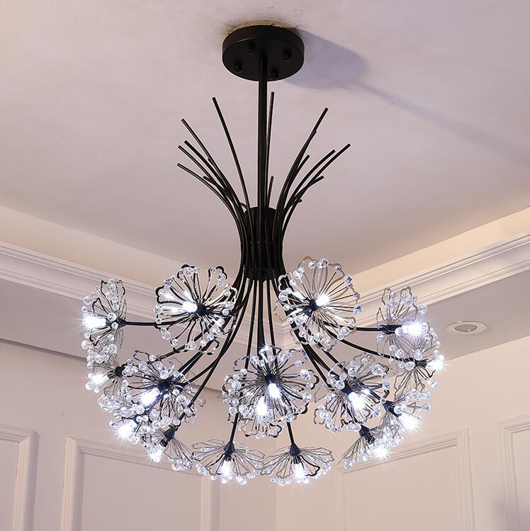 Modern Led Dandelion Flower Chandelier Living Room Home Decoration Bouquet Lamp