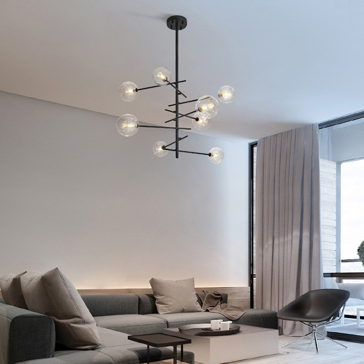2021 Zhongshan Nordic style Modern Bedroom Creative Chandelier lamp