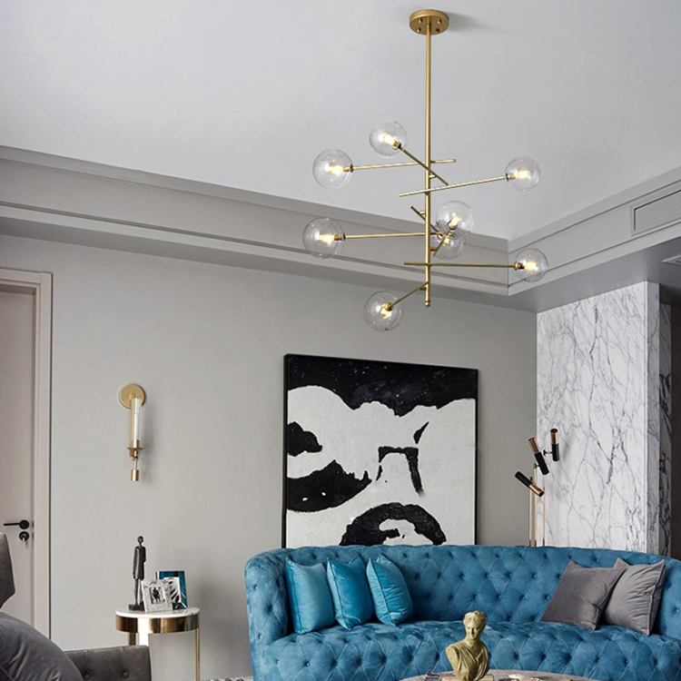 2021 Zhongshan Nordic style Modern Bedroom Creative Chandelier lamp