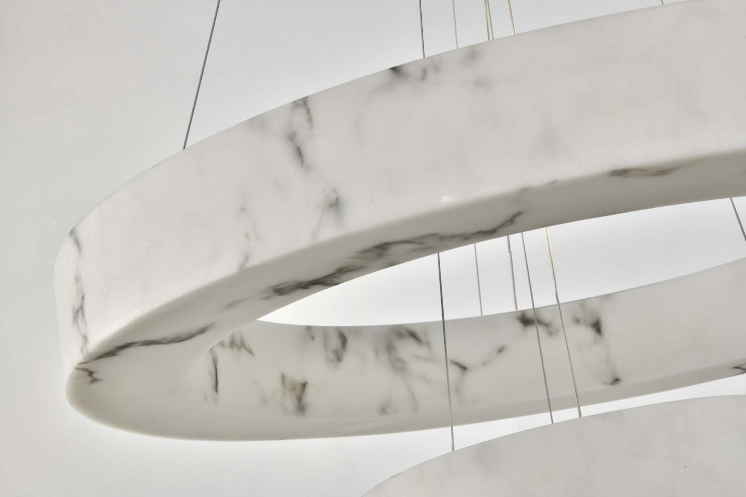 2022 new modern designer art deco luxury LED alabaster ring chandelier pendant lamp for home living 