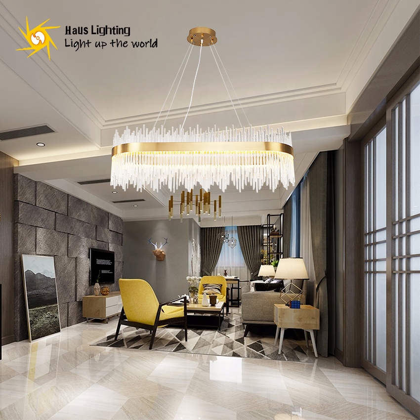 high quality customizable indoor home hotel modern hanging led lighting decoration luxury crystal ch