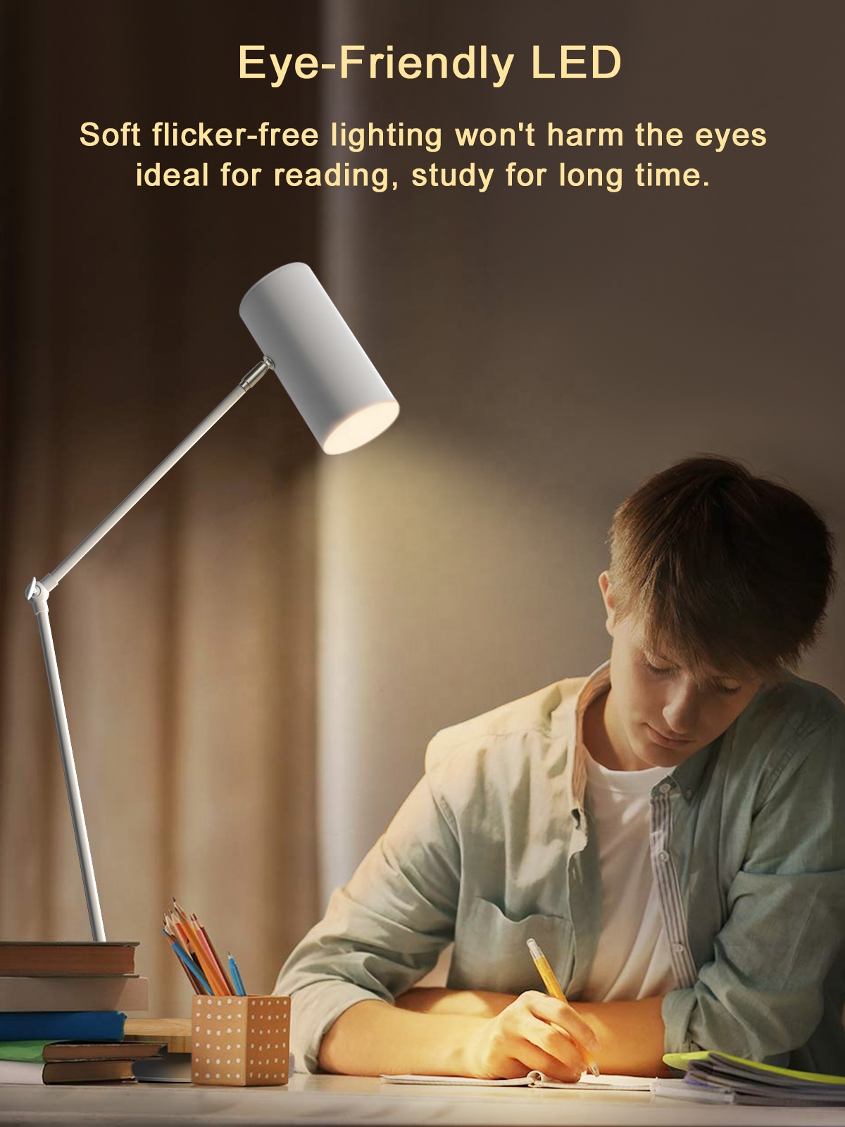 Fashion Metal Desk Lamp Wireless Charging Table La
