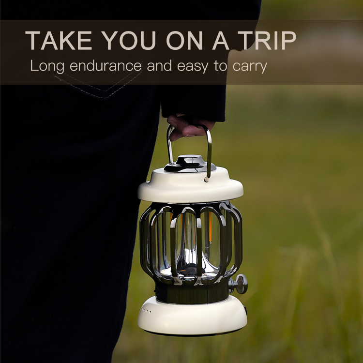 Portable Dimming 5000mAH Camping Lantern Nostalgie