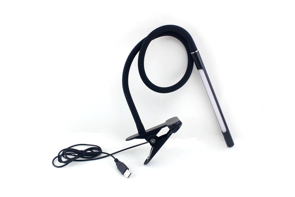 Hot sell flexible neck usb reading light led clip 
