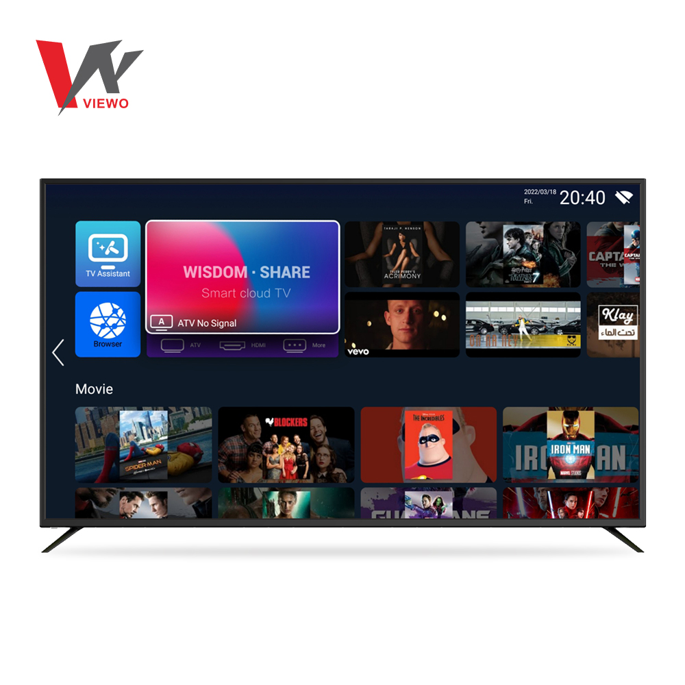 65 Inch UHD New Product Hot Sale V06  Led Tv Customized Led Tv Smart Television