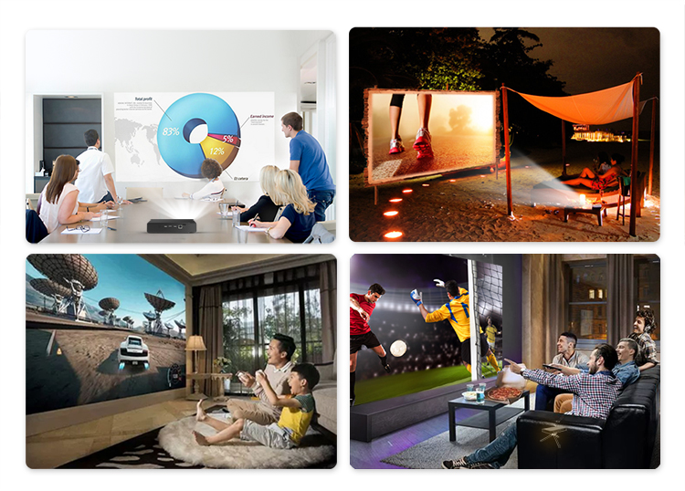 18Year Factory BYINTEK R15 Hot Selling WIFI 1080P DLP 3D Portable Projector Beamer For Outdoor Home 