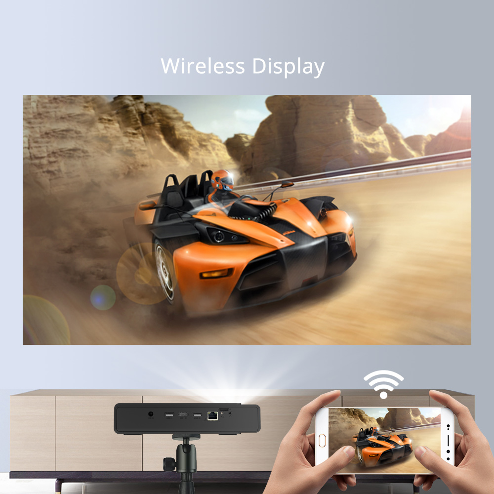 18Year Factory BYINTEK R15 Hot Selling WIFI 1080P DLP 3D Portable Projector Beamer For Outdoor Home 
