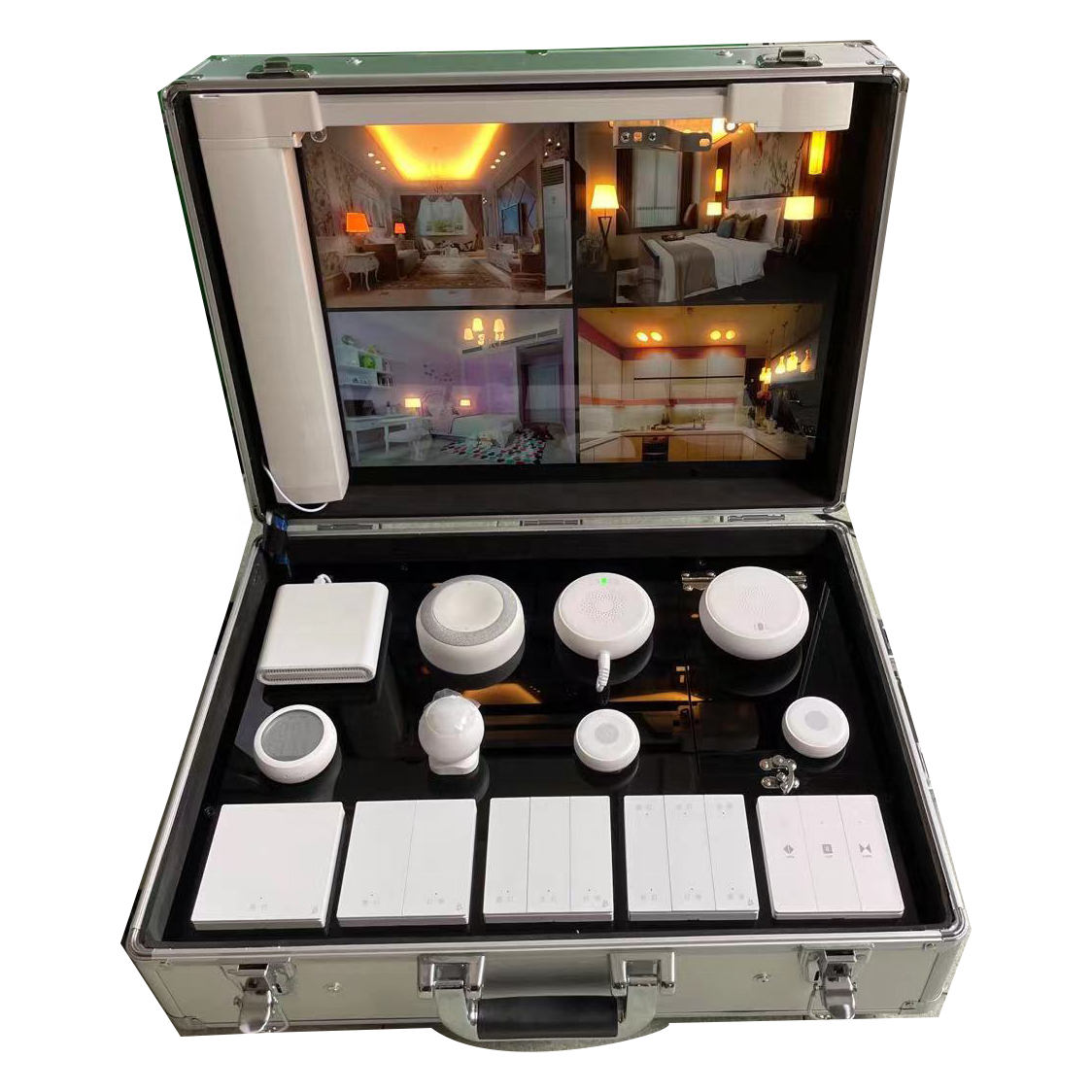 Display box for smart hom, showcase for smart villa , easy to carry to show to your customers the sm