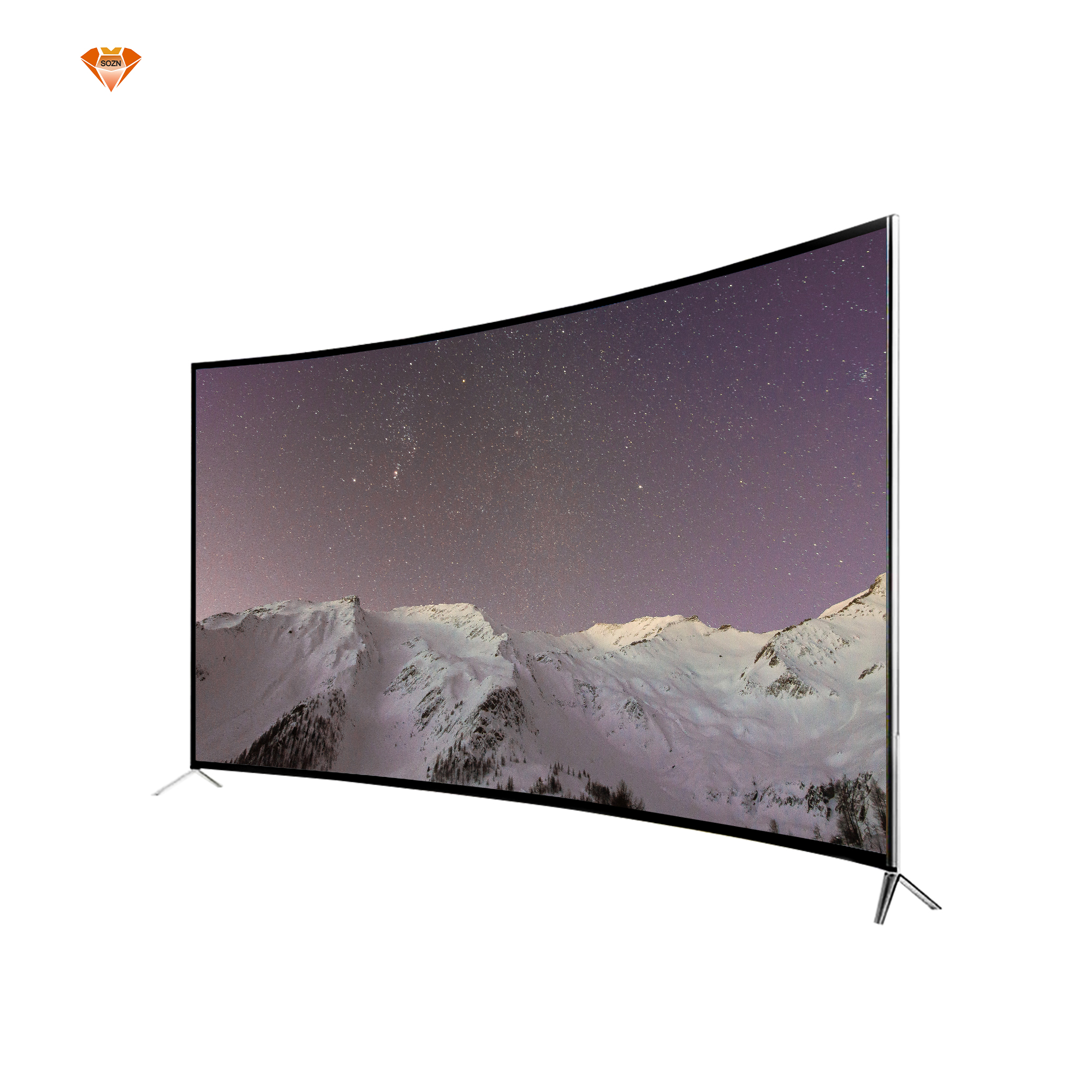 The latest low price 55 inch smart curved LED TV with Android, Blue Night and WiFi for home use