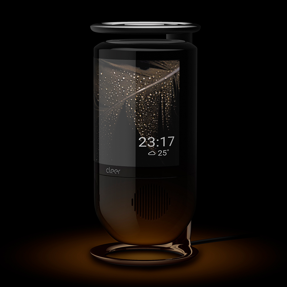 Cleer, 2021 New Smart Wireless Speaker with AMOLED Display Smart Wifi Speaker, Home Speaker - MIRAGE