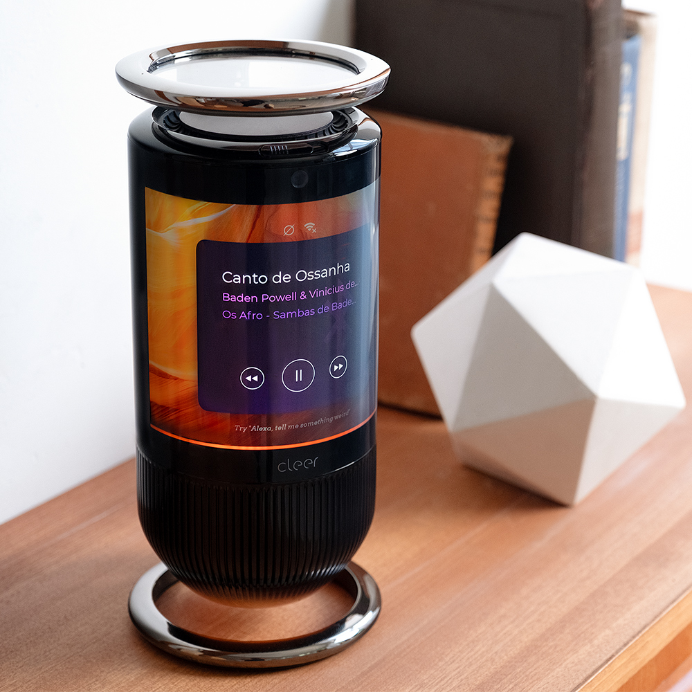 Cleer, 2021 New Smart Wireless Speaker with AMOLED Display Smart Wifi Speaker, Home Speaker - MIRAGE
