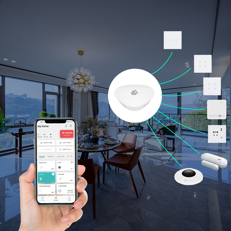 domotica kit Teejoin wifi tuya zigbee smart home automation kit voice control with google alexa