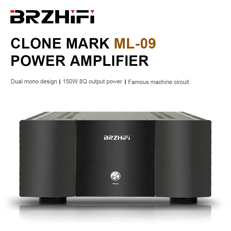 BRZHIFI Audio clone Mark ML-09 classic fever-grade high-power class AB amplifier HIFI home theater s