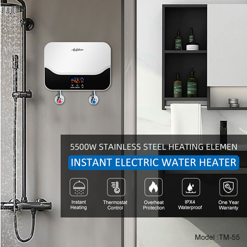 smart digital control tankless hot single phase wa