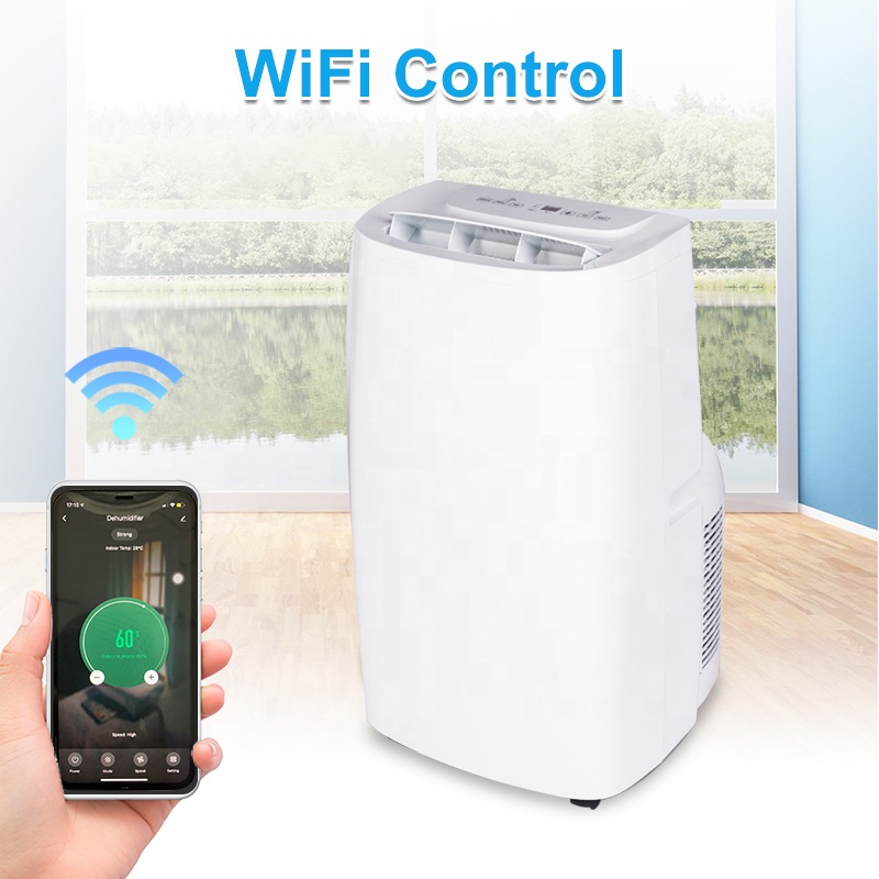 2023 16000 BTU WIFI smart ductless mobile air conditioner portable power saving inverter portable ai