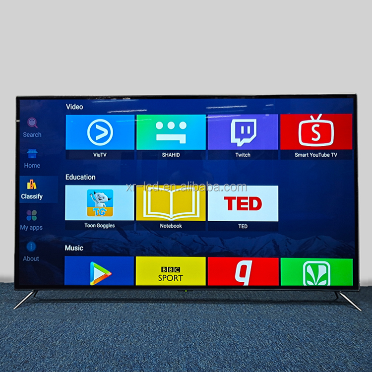 Led Tv New Chinese 32 43 55 65 75 86 100 Inch Full Color Smart Usb Oem Customized Wifi Cable Piece V