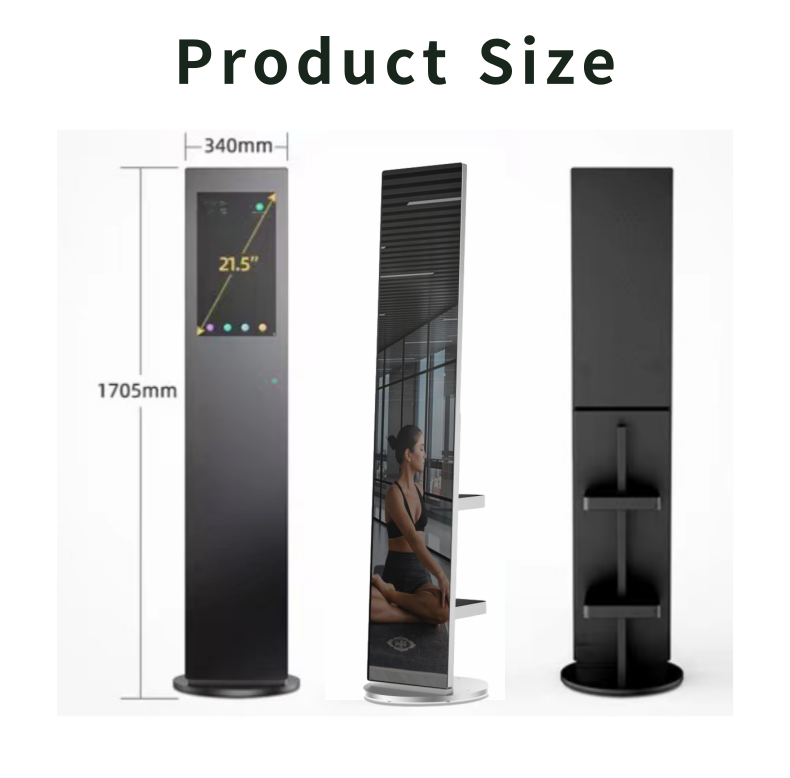 Interactive Workout  Smart Home Full Size Body Smart Fitness Mirror With App