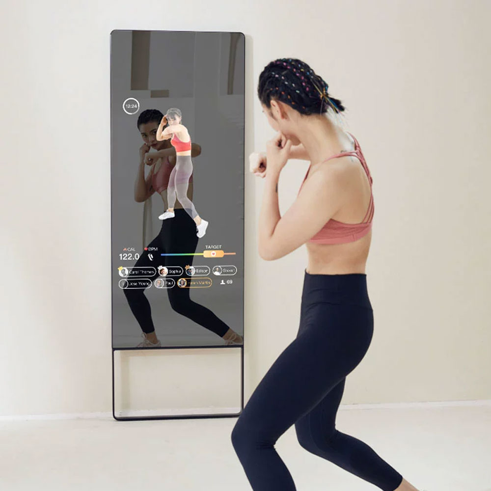 Customization size top quality indoor smart fitness mirror sporting yoga mirror training home use an