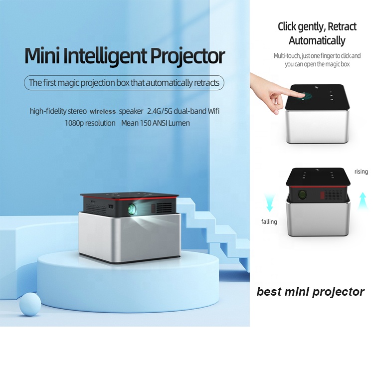 4K Smart mini data projector Portable Android LED High Lumens Projector Mini DLP 1080P WIFI Home The