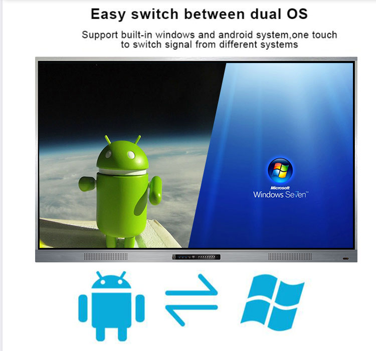 2021 New Arrivals 65 75 86inch Multi Touch Education Interactive Whiteboard  Touch Lcd Display Smart