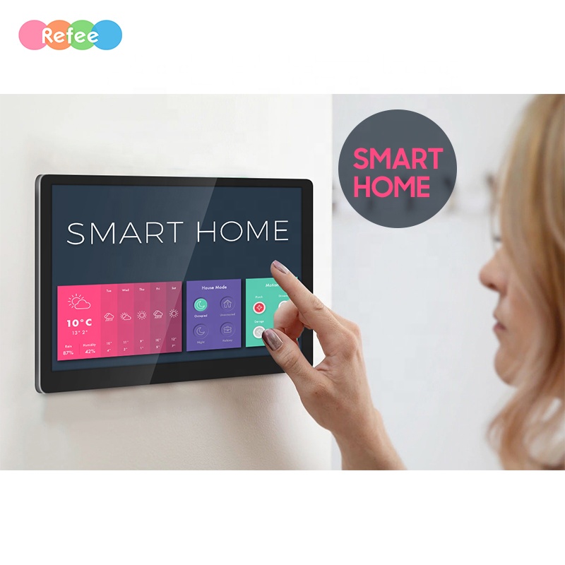 15 Inch Indoor Interactive Wifi Android Control Capacitive Monitors Smart Home Console Touch Lcd Scr