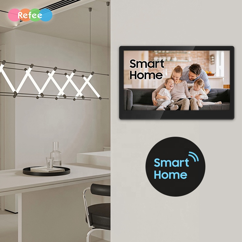 Refee 13 15 inch advertising wall mounted Android touch screen monitors smart home touch screen