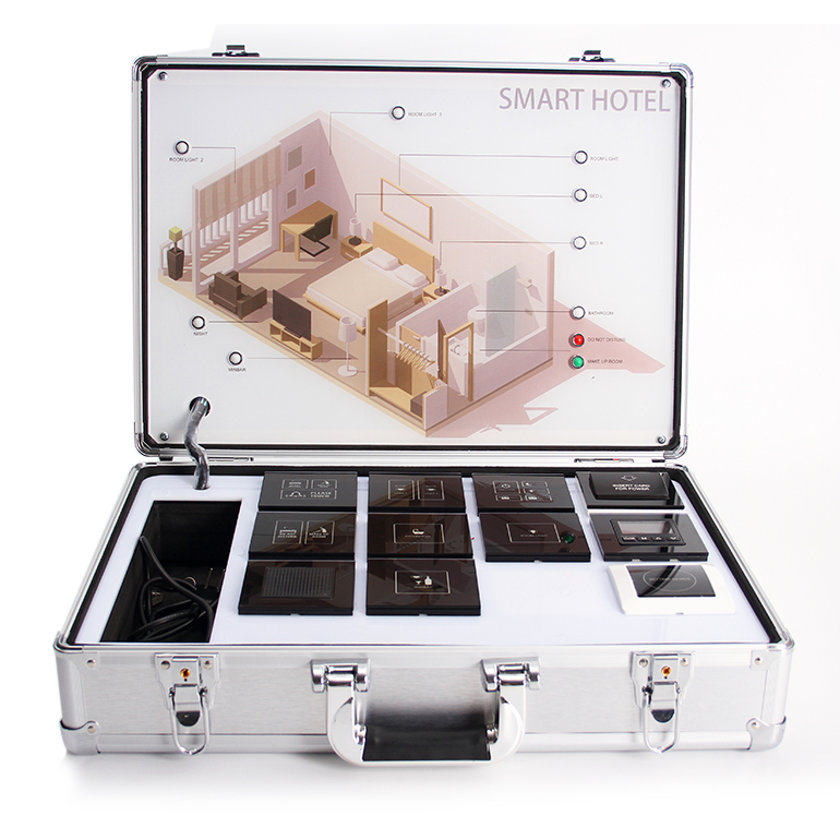 Customized Available Easy Carry Box Room Switch Panel Led Demo Case Switch Smart