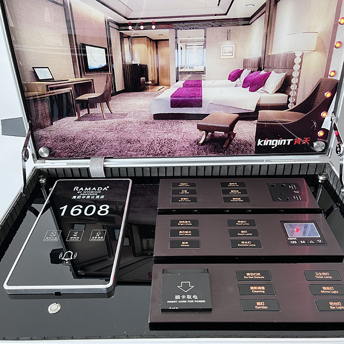 kingint hotel guest room control system lighting control demonstration box hotel room light control 