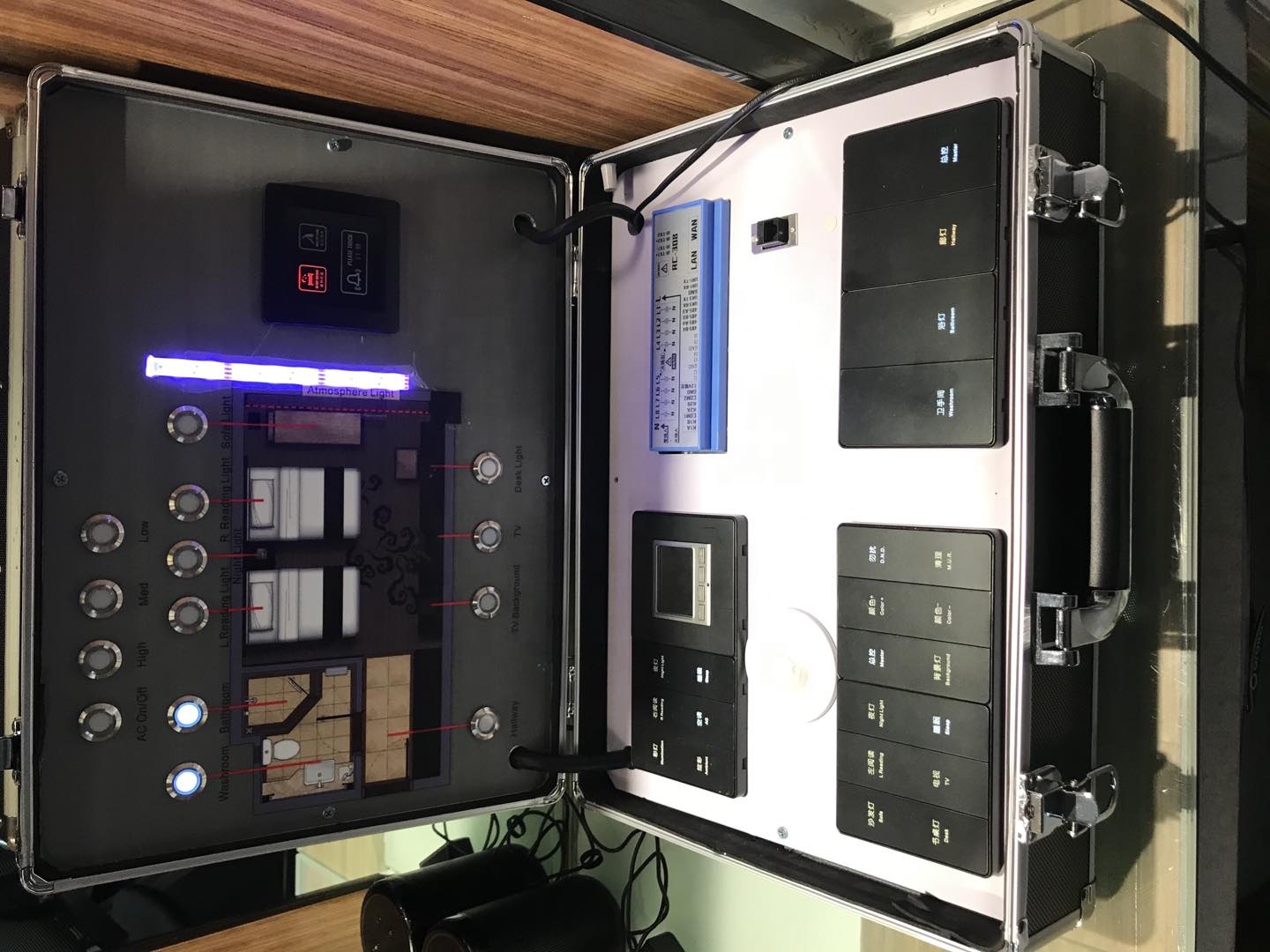 ORBITA Switch Panel Display Box for Hotel Automation System