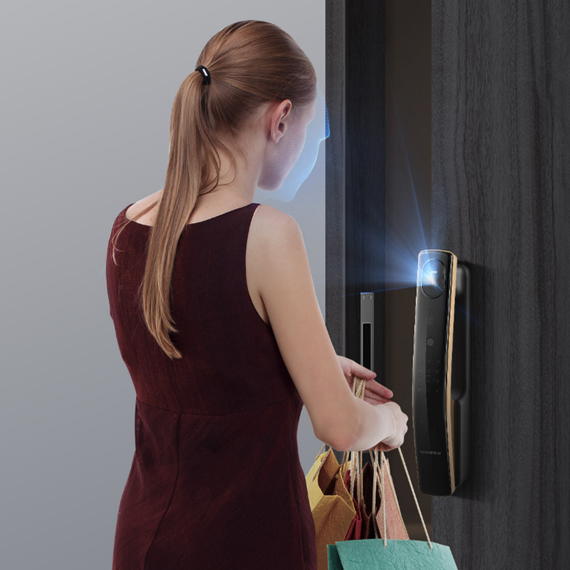 Lokin S50F Password Card Fingerprinting Office Home Security Smart Lock Work with Xiaomi Mihome APP