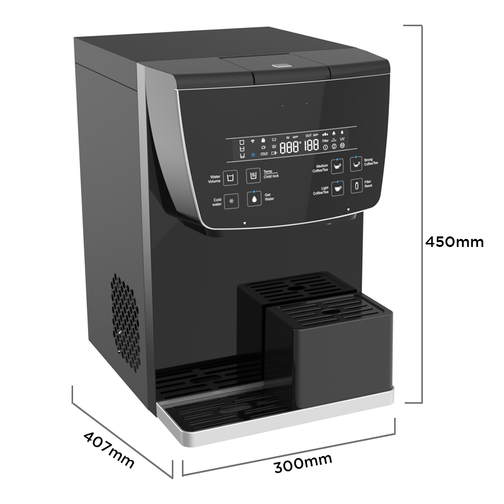 Smart Household Tabletop TDS RO Tap Water Purifier Countertop Coffee Tea Extraction Reverse Osmosis 