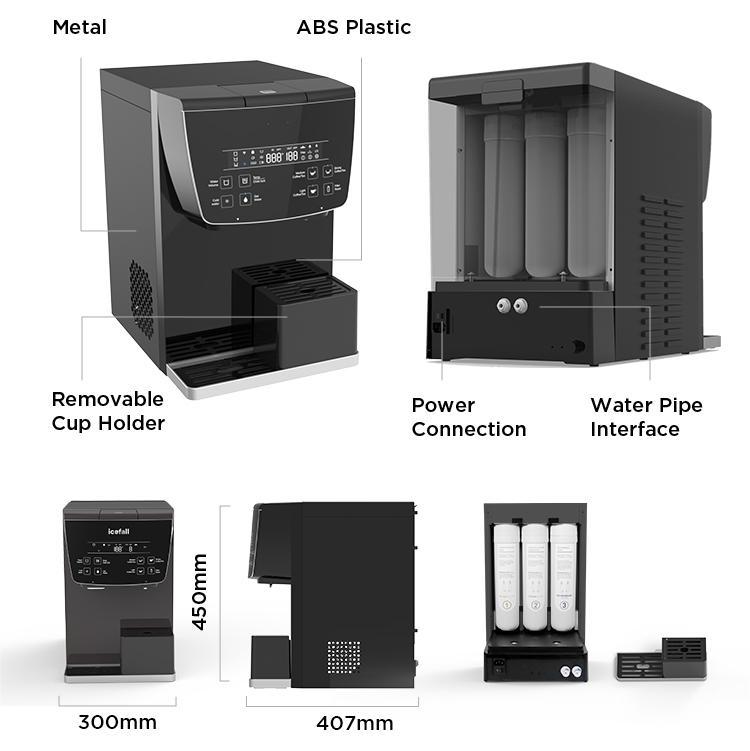Smart Household Tabletop TDS RO Tap Water Purifier Countertop Coffee Tea Extraction Reverse Osmosis 