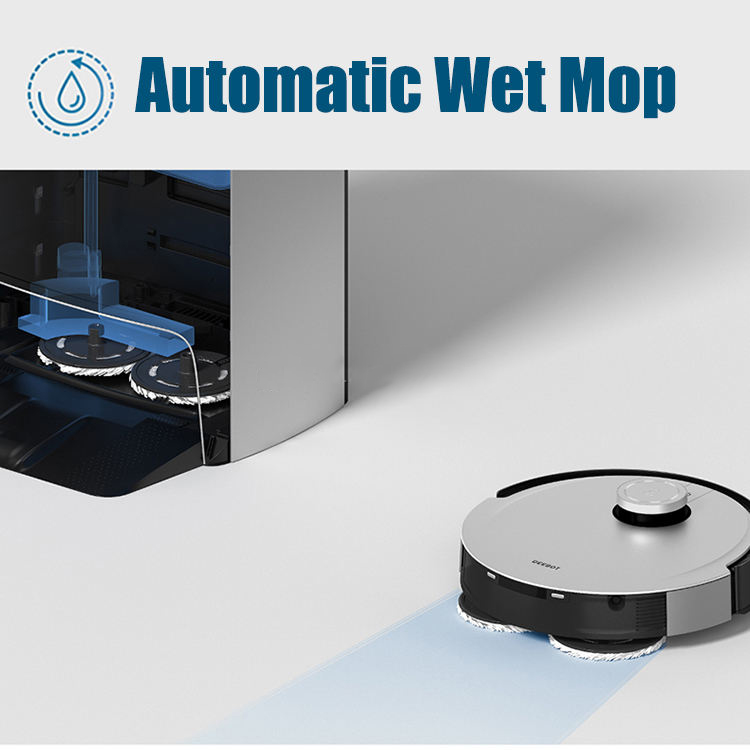 House Cleaning Smart Robotic Vacuums Cleaner With Mop For Home Carpet And Hard Floor 5000pa Robot Va