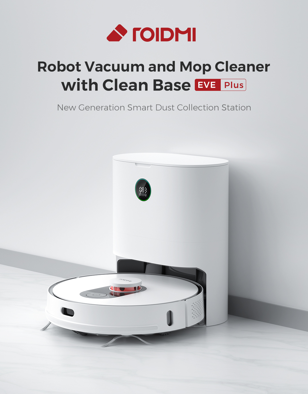 Xiaomi Roidmi Home Dust Collector Low Noise Robotic Vacuum Cleaner Mopping Sweeping with Smart Wifi 