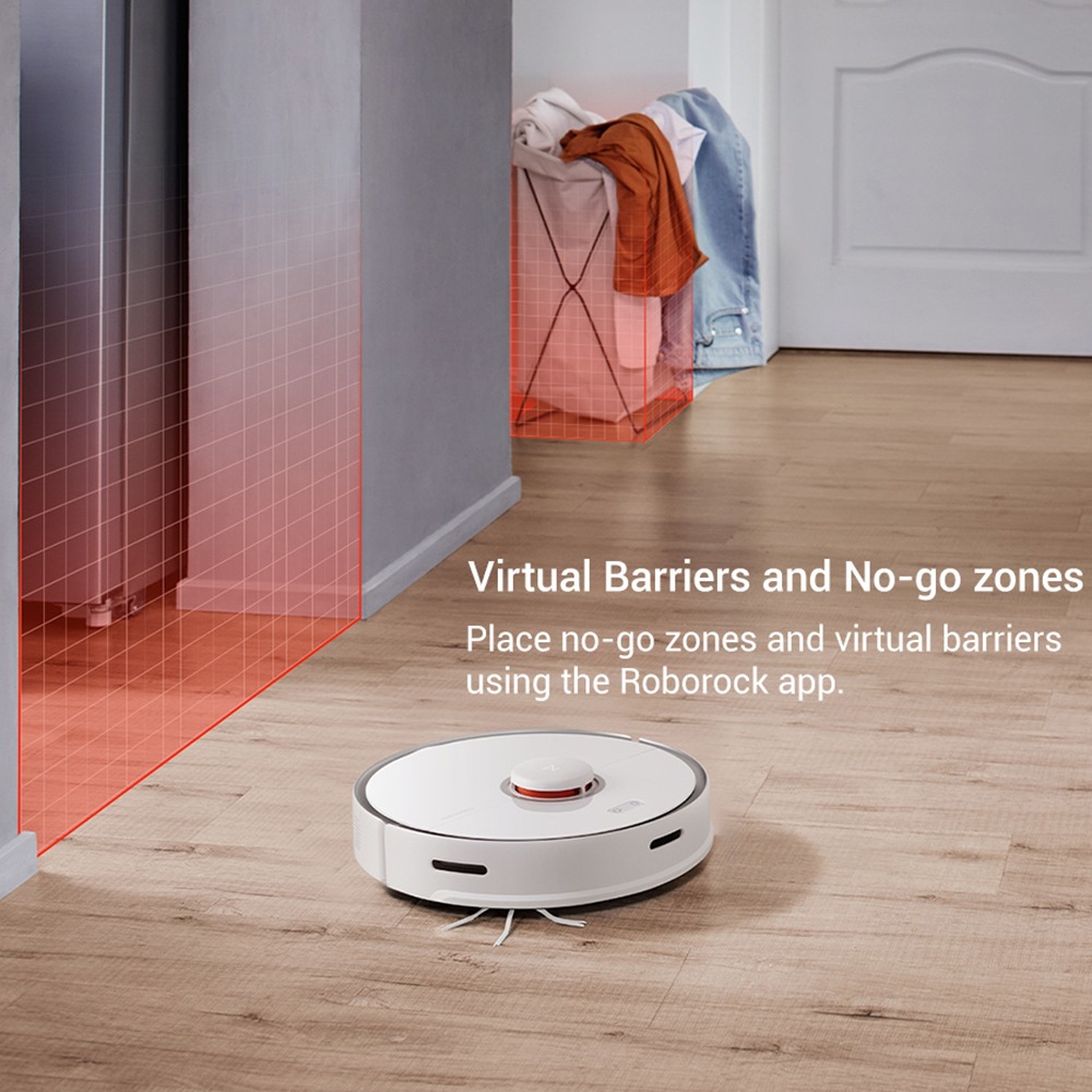 Roborock Robot Vacuum Cleaner S5 Max Wet Dry Mop Sweep Dust Sterilizer 180mins Long Smart Planned Wa